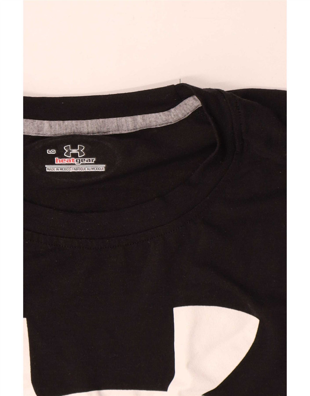 Under Armour Heat Gear Graphic T-Shirt Haut Large Noir Polyester