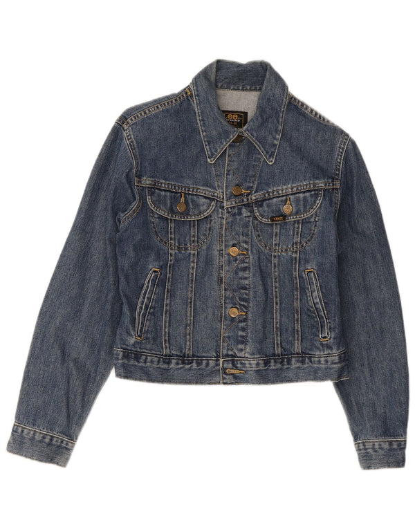 Lee Veste en jean courte pour garçon 8-9 ans Bleu moyen en coton