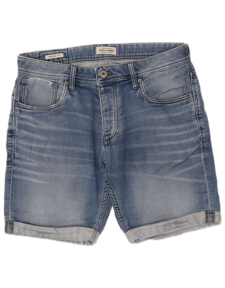Jack & Jones Short en Jean Regular Fit Homme Medium W32 Bleu Coton