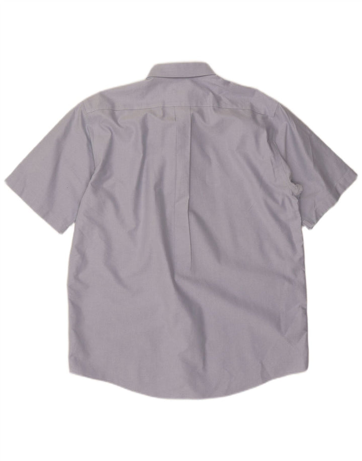 L.L.BEAN Chemise à manches courtes pour homme Coupe traditionnelle Taille 15 1/2 Bleu moyen