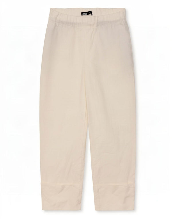 Zara Femme Pantalon Court Droit Moyen W28 L24 Blanc