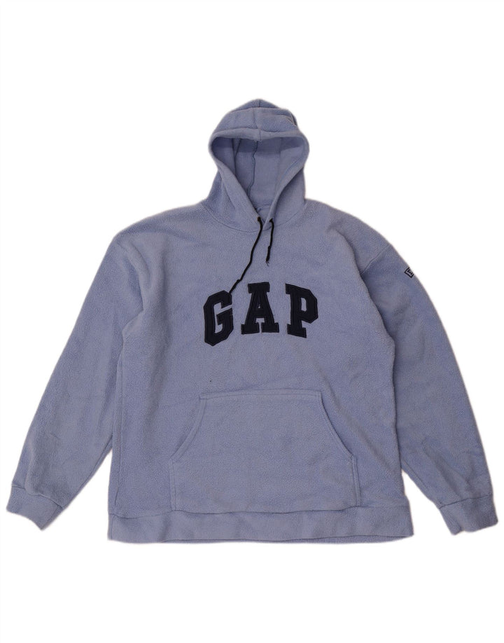 Gap Pull Polaire à Capuche Graphique Homme Bleu Moyen