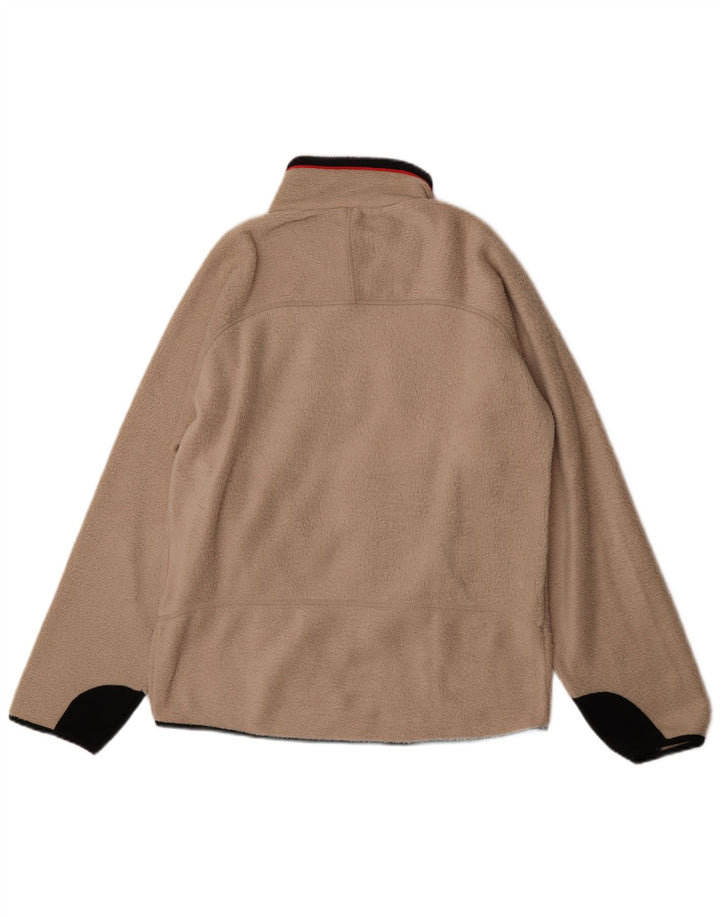 Fila Veste polaire pour homme UK 40 Large Beige Colourblock Polyester