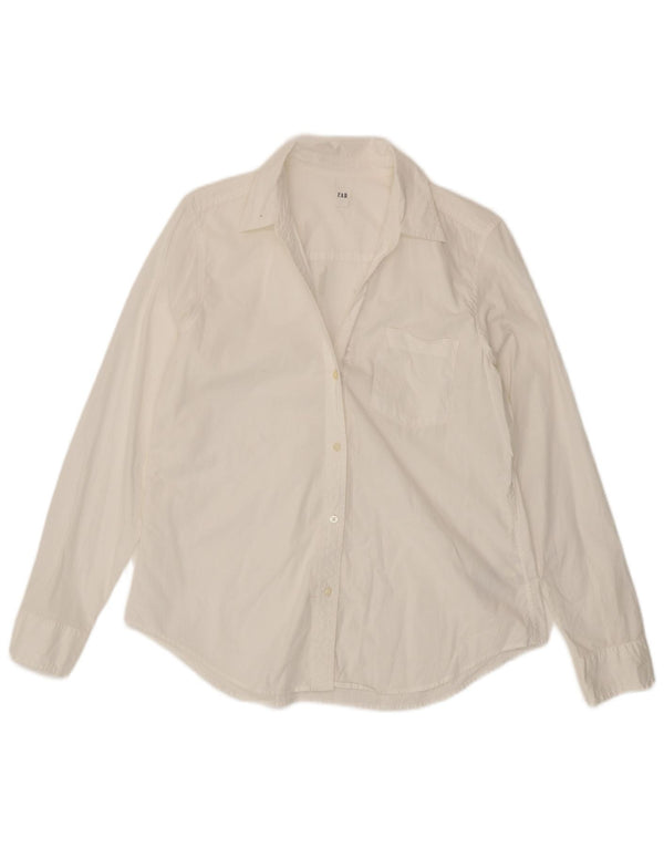 Gap Chemise Femme UK 14 Medium Blanc