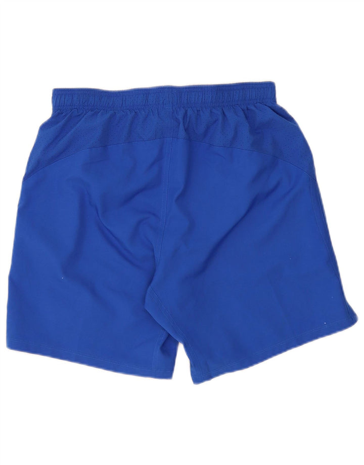 UMBRO Short de Sport Graphique Homme Bleu Moyen Polyester