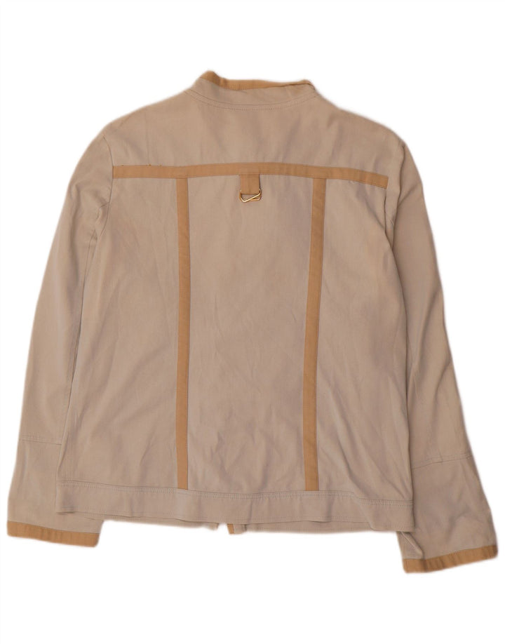 CARELLA Veste utilitaire doublure pour femme UK 12 coton beige moyen