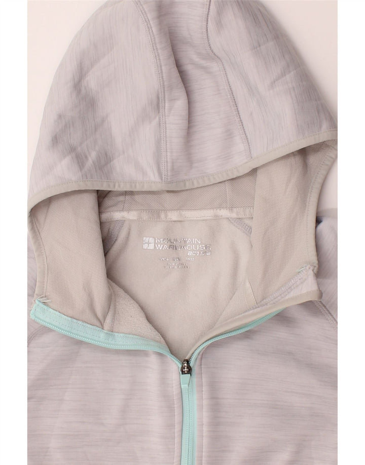MOUNTAIN WAREHOUSE Womens Zip Hoodie Sweater UK 14 Large  Grey Polyester Vintage Mountain Warehouse and Second-Hand Mountain Warehouse from Messina Hembry 