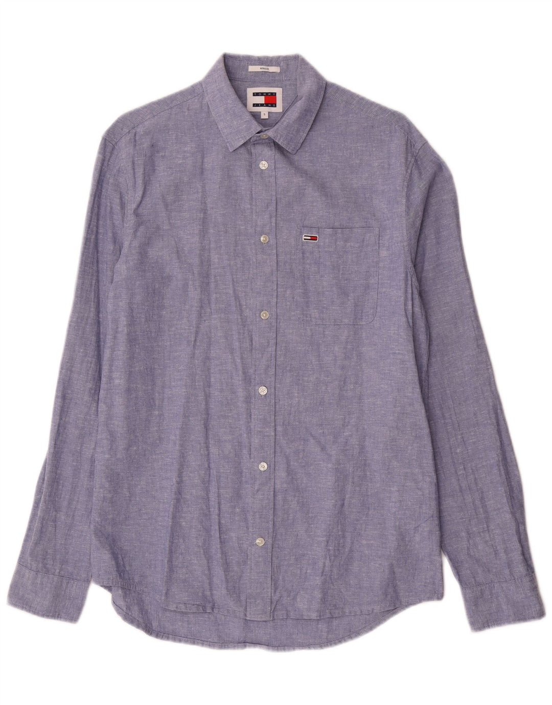 Tommy Hilfiger Chemise Regular Fit Homme Petit Bleu Coton