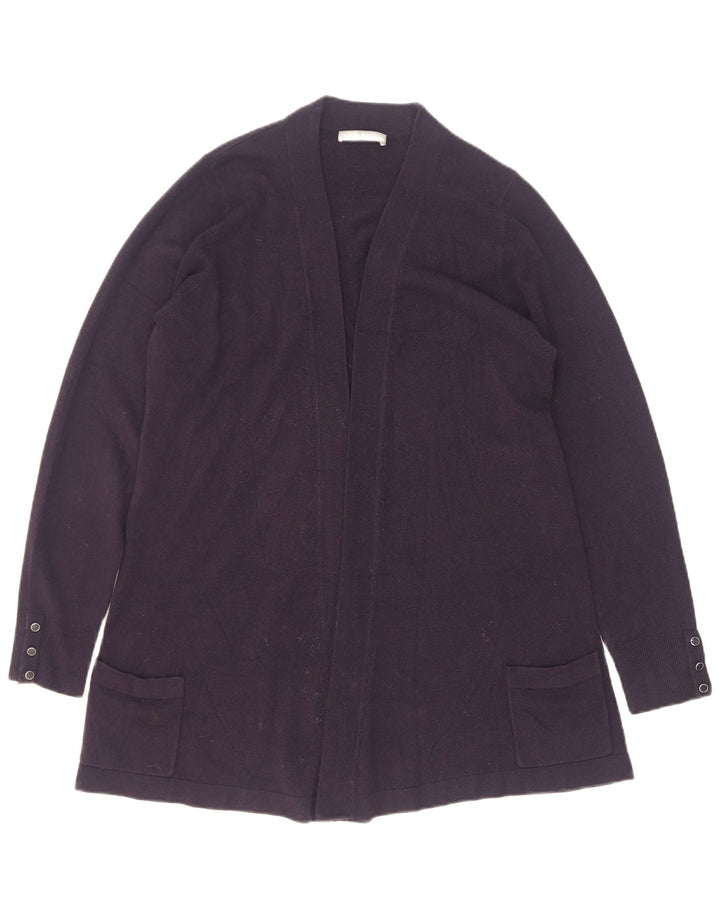 Marks & Spencer Pull cardigan long pour femme UK 12 Bleu marine moyen