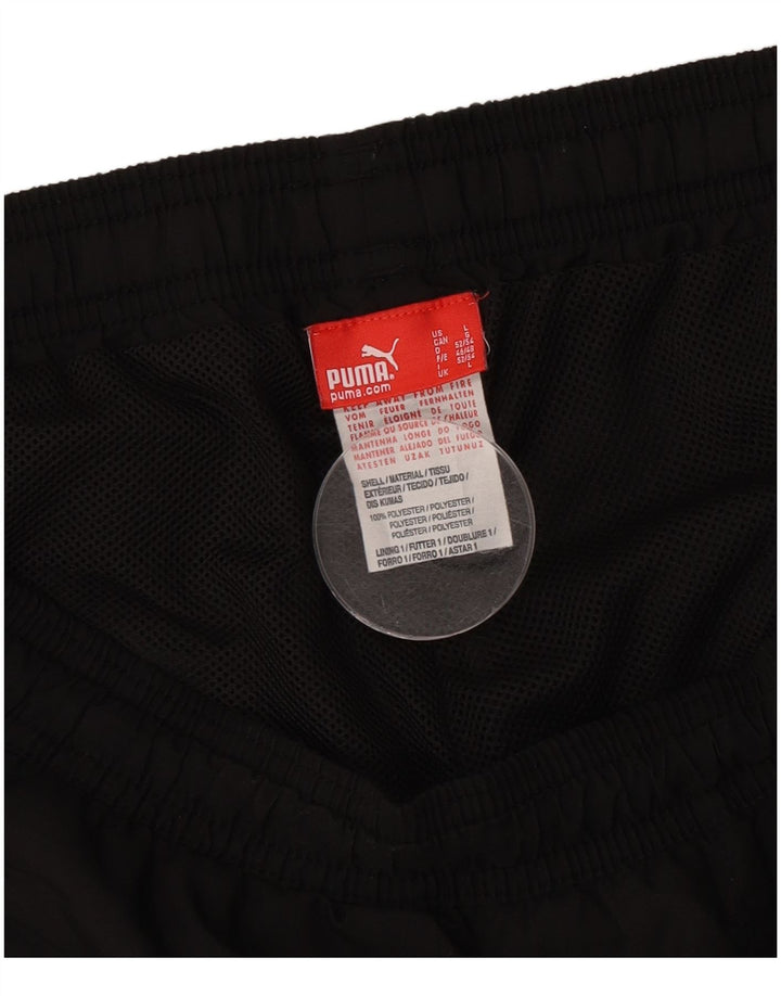 Puma Pantalon de survêtement pour homme Large Noir Colorblock Polyester