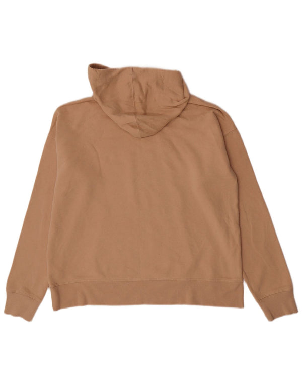 Dkny Pull à capuche graphique pour femme UK 14 Coton beige moyen