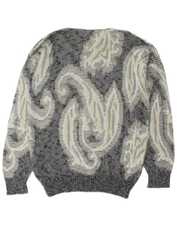 Monello Pull col bateau pour homme en coton cachemire gris Taille L