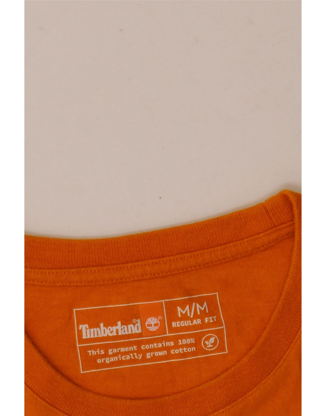 Timberland Tee-Shirt Regular Fit Graphic Homme Orange Moyen Coton