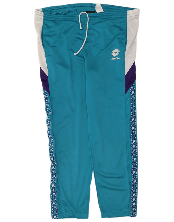 Lotto Survêtement complet graphique pour homme XL Bleu Colorblock Polyester