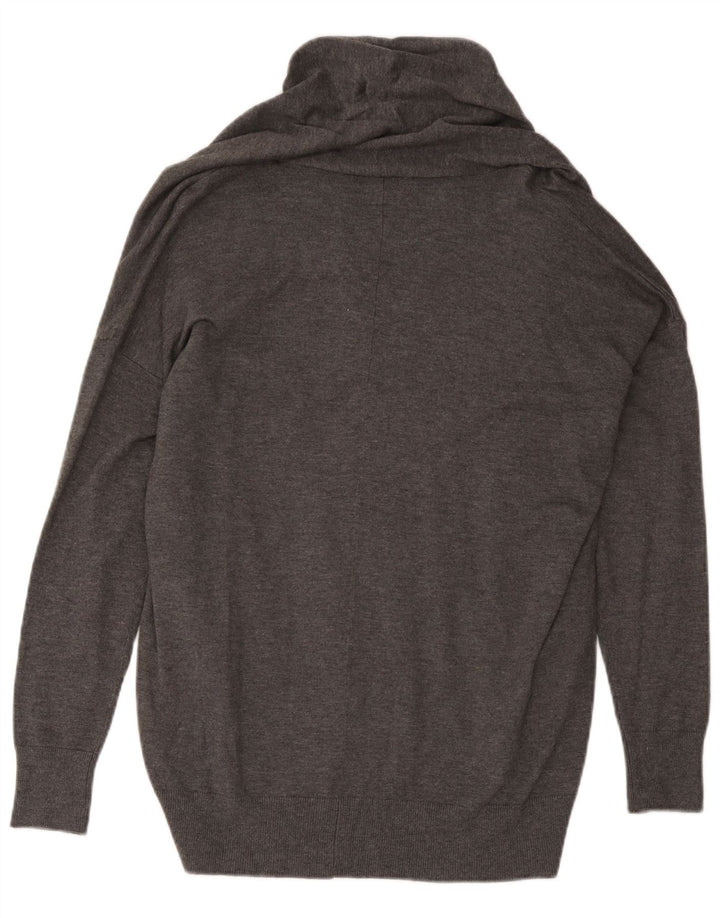 Cardigan oversize pour femmes Zara UK 16 Grand Gris Viscose