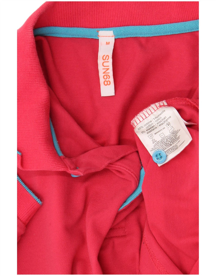 Sun68 Polo Homme Rose Moyen Coton