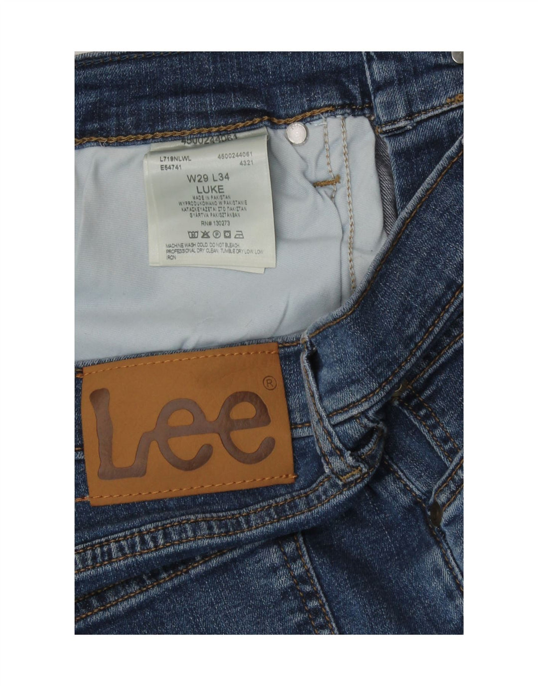 Lee Jean Slim Luke W29 L29 Homme Bleu Coton