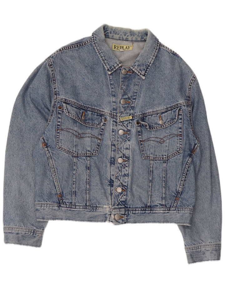 Replay Veste en jean pour homme UK 38 Bleu moyen Coton