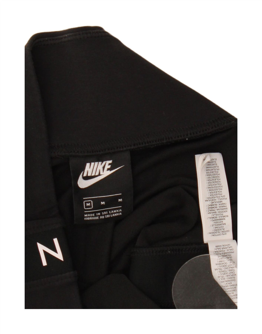 Nike Legging court graphique pour femme UK 14 en coton noir moyen