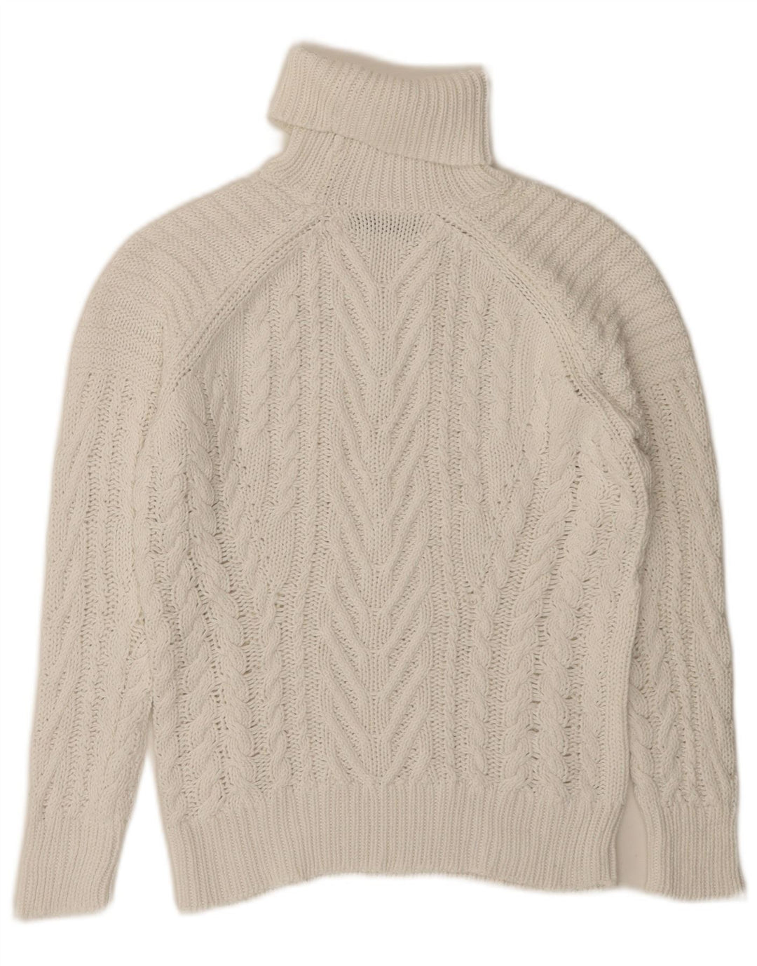 Zara Pull col roulé pour femme UK 10 Petit Blanc