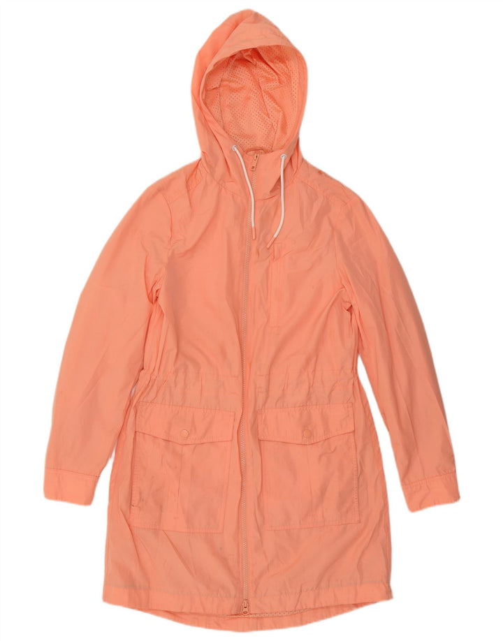 Marks & Spencer Manteau imperméable à capuche pour femme UK 8 Small Orange Polyester