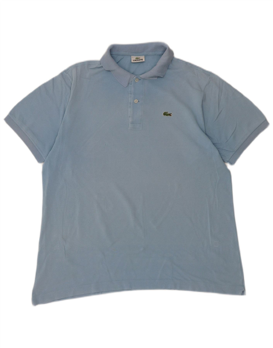 LACOSTE Polo Homme Taille 7 2XL Bleu Coton
