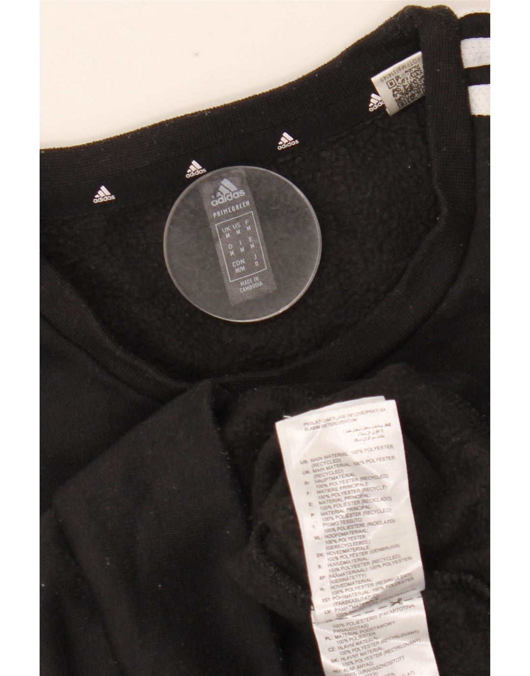 ADIDAS Sweat-shirt pour homme en polyester noir moyen
