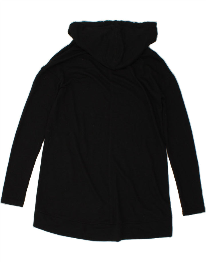 MOSSIMO Womens Longline Hoodie Jumper UK 10 Small Black Polyester Vintage Mossimo and Second-Hand Mossimo from Messina Hembry 