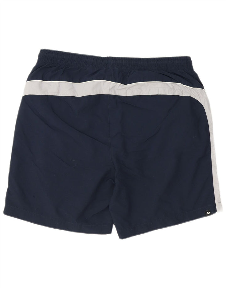 Short de bain Nike pour homme en polyester color block bleu marine moyen