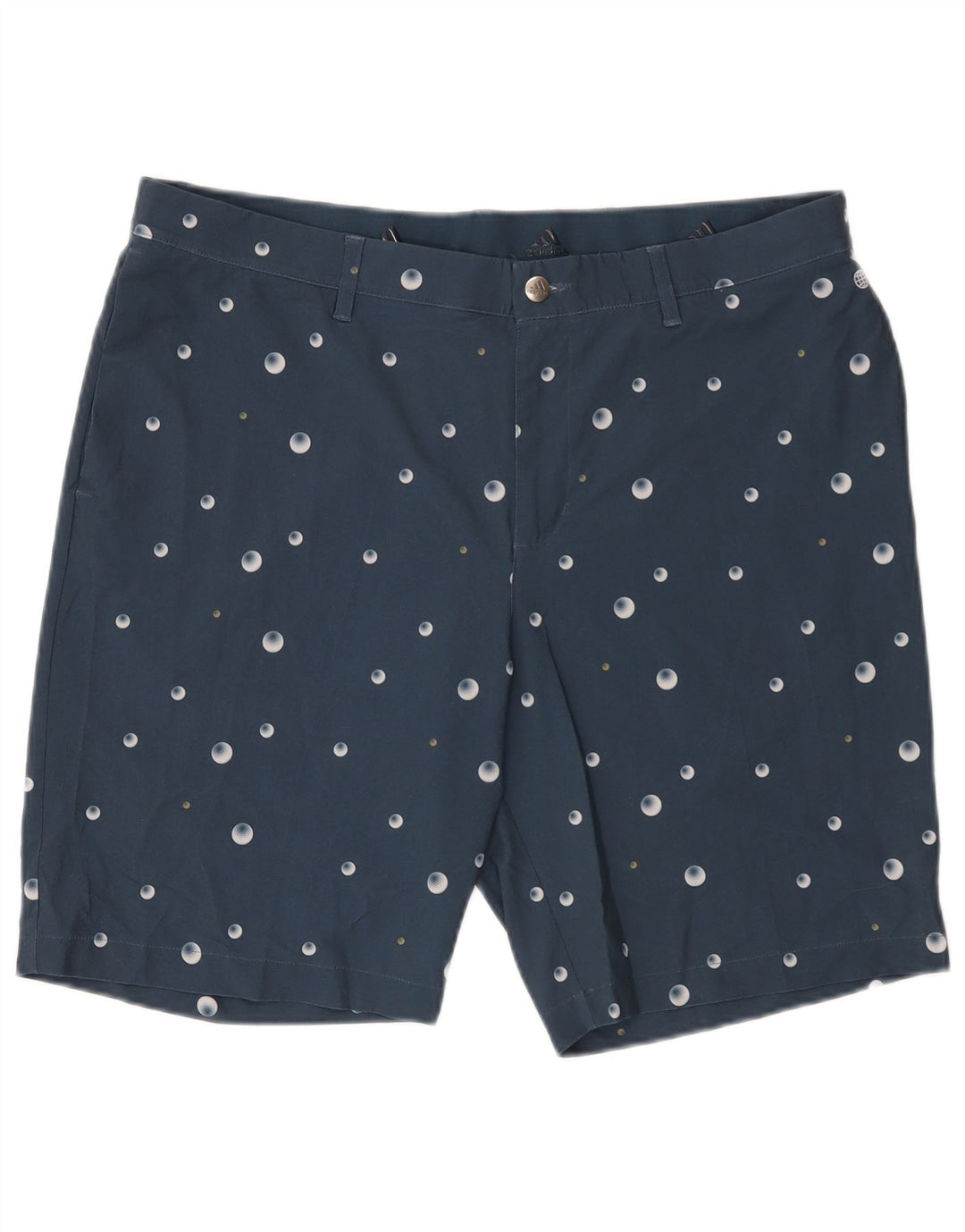 Adidas Short Chino Homme W36 Large Bleu Marine Tacheté Polyester