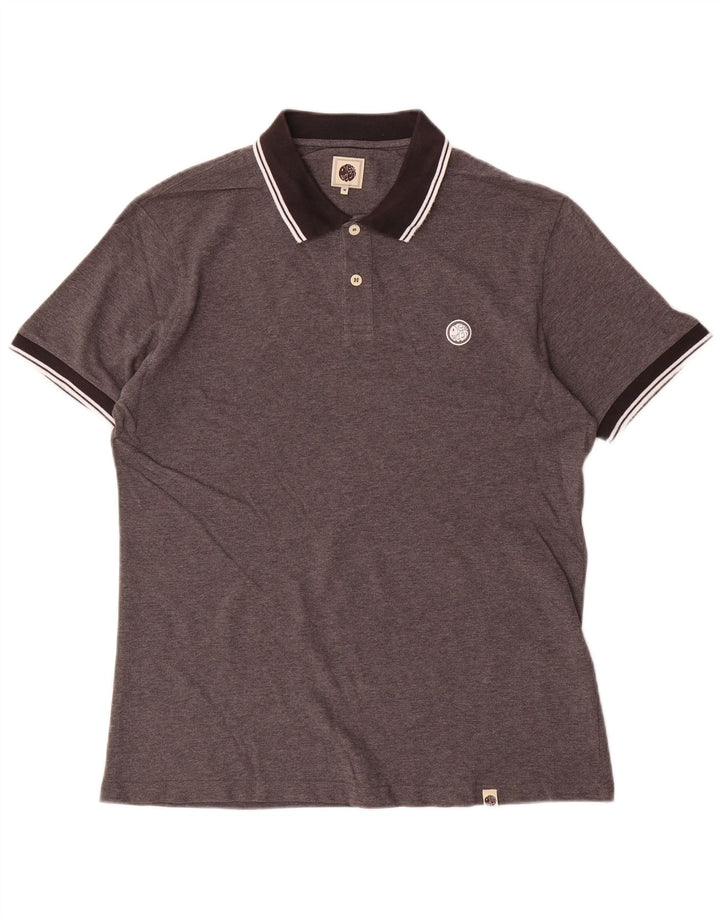Polo Homme Pretty Green Coton Gris Moyen
