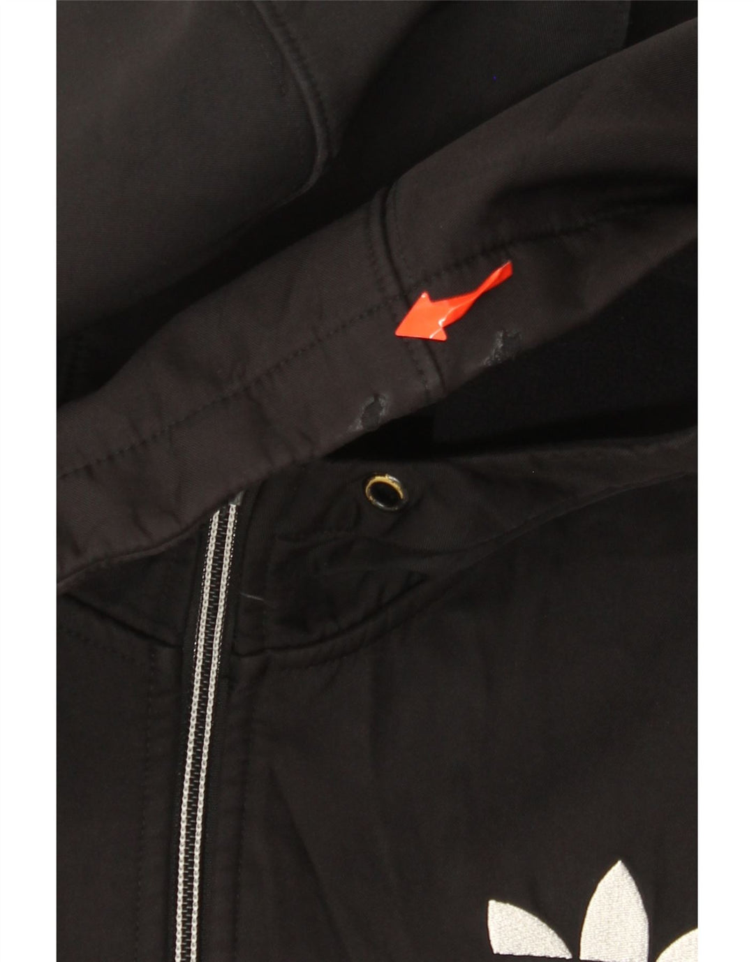 Adidas Pull à capuche zippé pour homme XS Noir Polyester