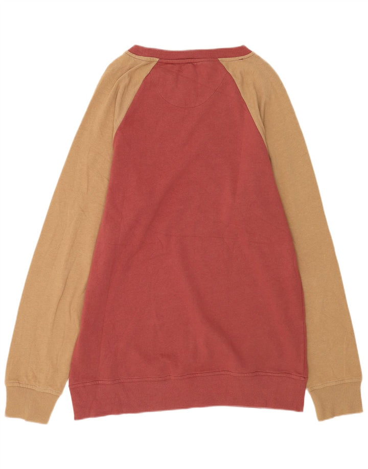 Volcom Sweat-shirt coupe slim en coton color block rouge moyen pour homme