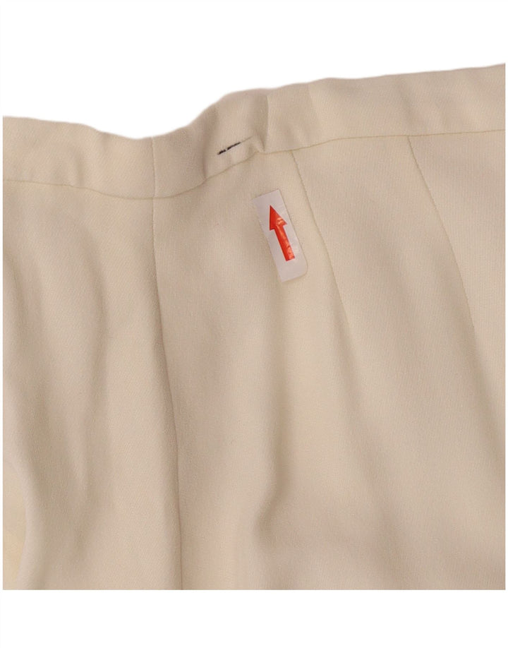 Max Mara Femme Jupe Midi W28 Medium Blanc Cassé