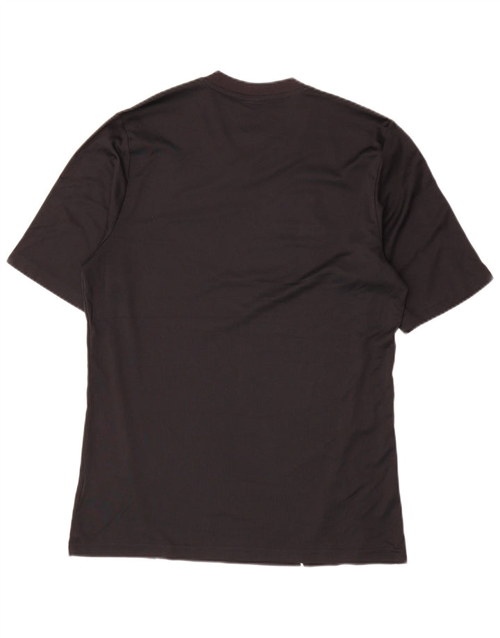 Adidas Hommes Climalite T-Shirt Top Noir Moyen Polyester