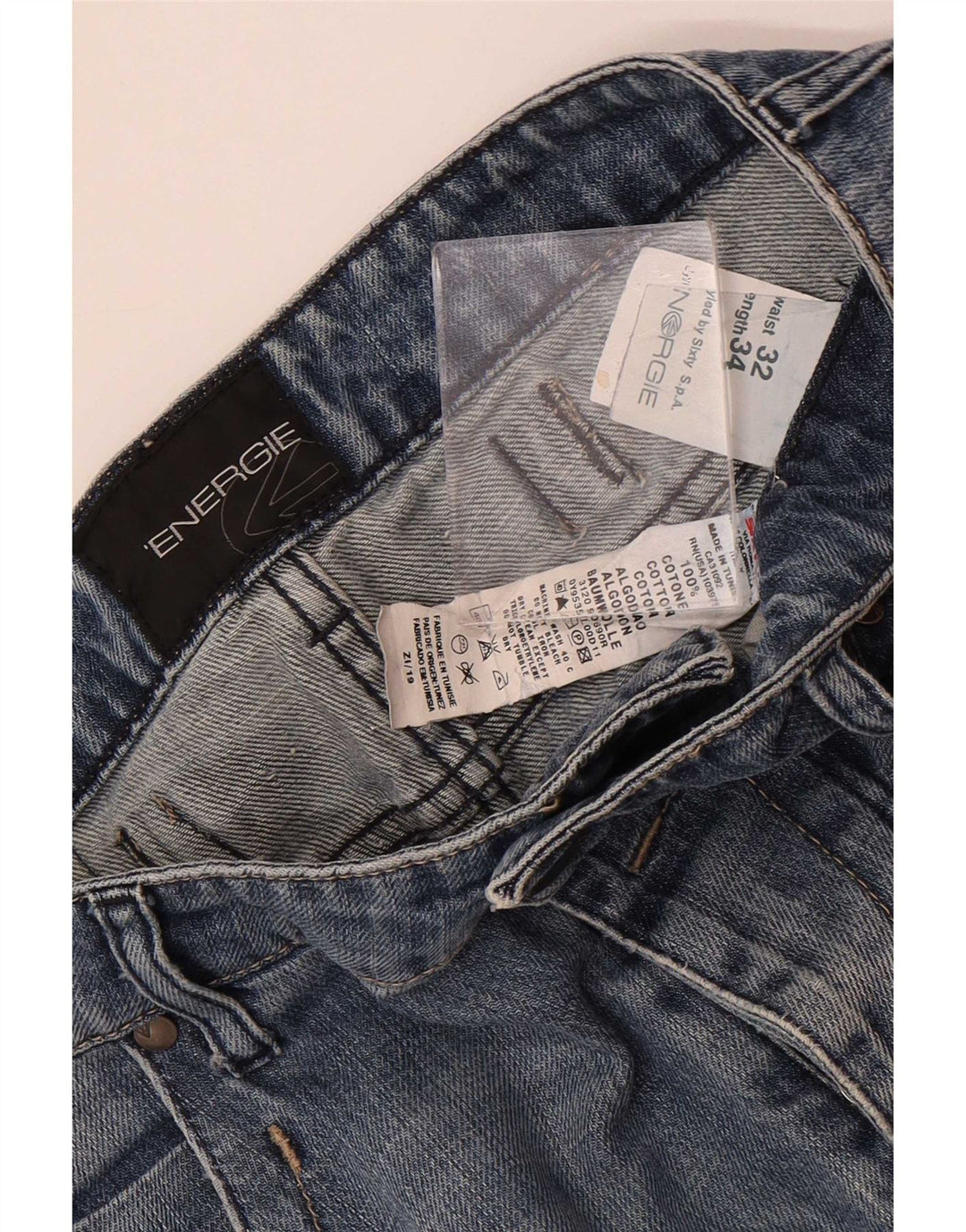 Energie Jean droit homme W32 L34 bleu coton