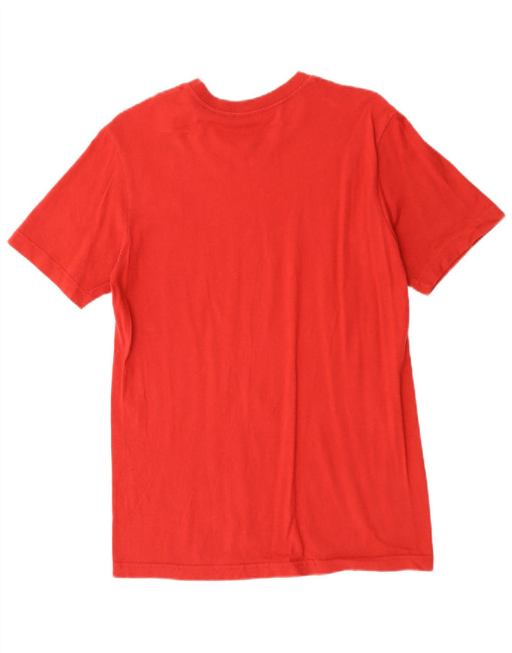 NIKE Hommes Coupe Standard Fit T-Shirt Haut Petit Rouge Coton