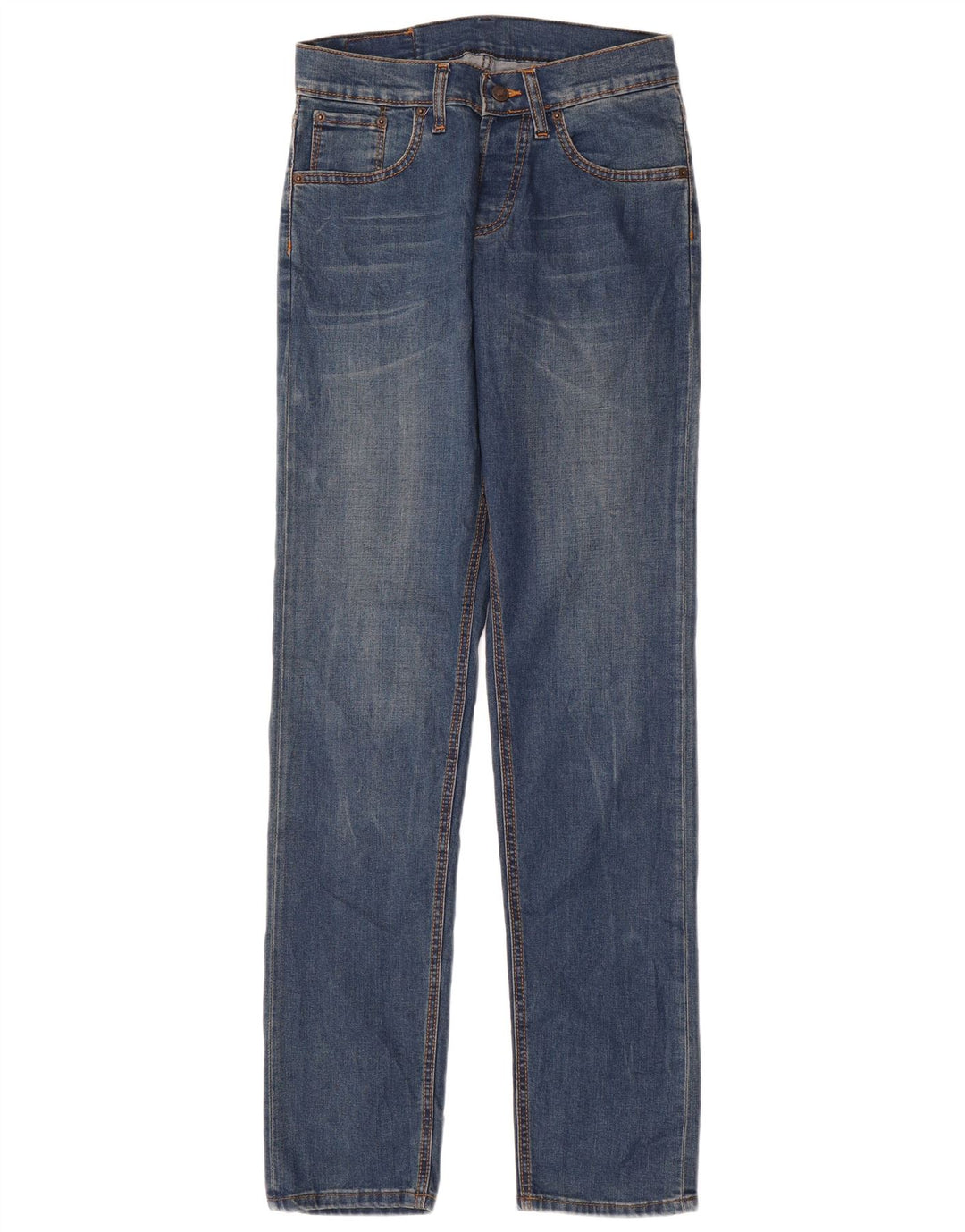 LEVI'S Womens Straight Jeans W30 L33 Blue Cotton