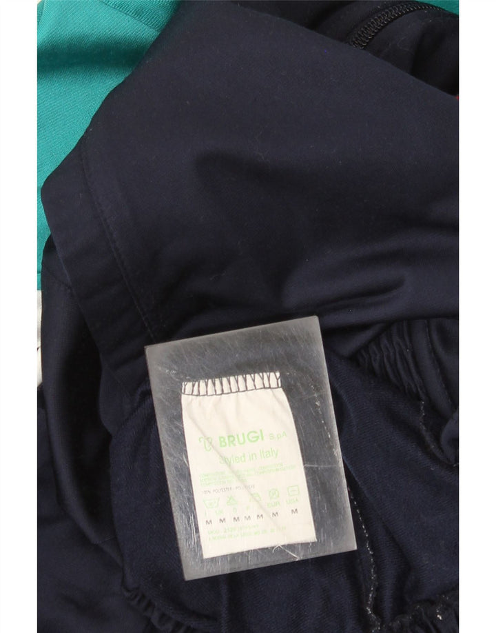 Brugi Veste de Survêtement USA Graphic Homme Bleu Marine Moyen Colourblock