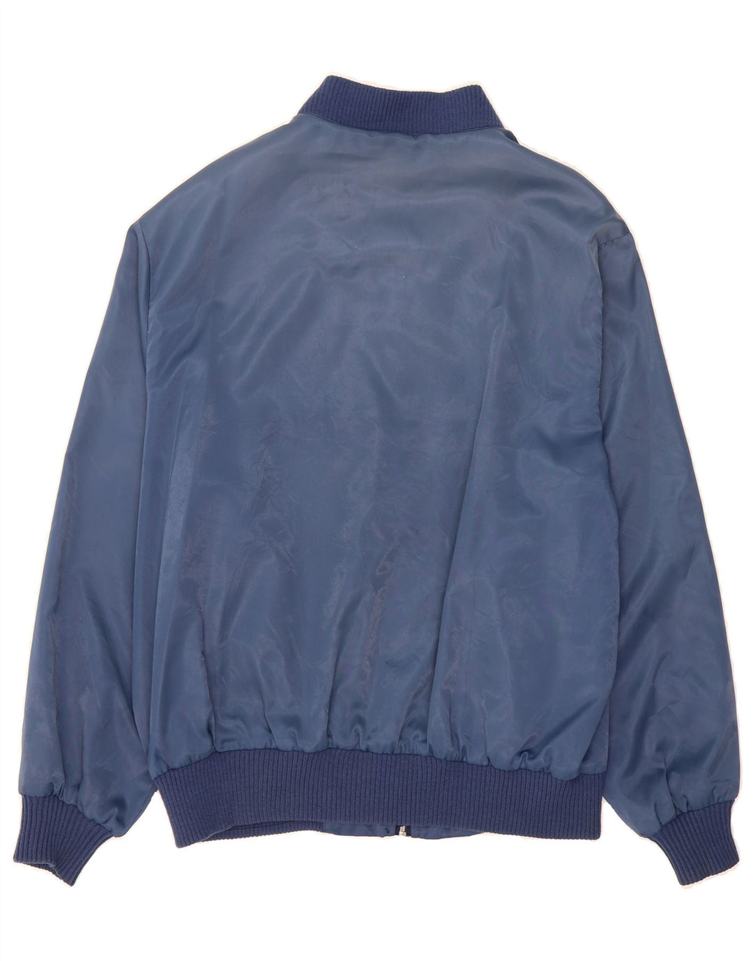 WRANGLER Mens Bomber Jacket UK 42 XL Navy Blue Polyamide Vintage Wrangler and Second-Hand Wrangler from Messina Hembry 