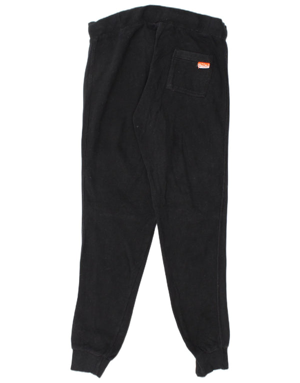 SUPERDRY Pantalon de Survêtement Coupe Slim Homme Joggers Large Noir Coton