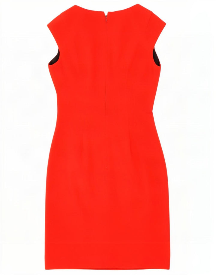 Calvin Klein Jeans Robe fourreau pour femme UK 8 Petit Rouge Polyester