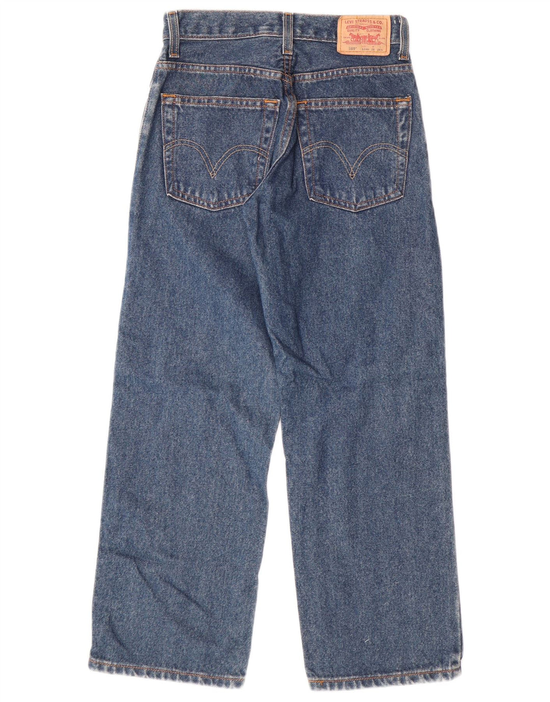 LEVI'S Jean droit coupe ample 569 garçon 11-12 ans W26 L26 bleu coton
