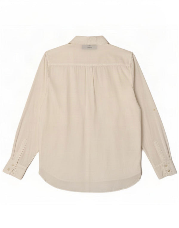 Zara Chemise Femme UK 10 Small Blanc