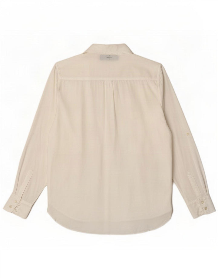 Zara Chemise Femme UK 10 Small Blanc