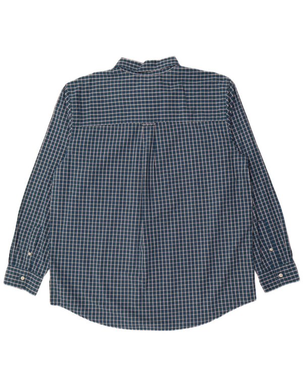 Chaps Chemise Homme XL Vert Carreaux Coton