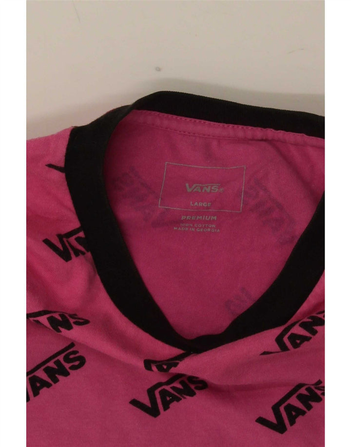 Vans T-shirt graphique pour hommes, grand coton rose