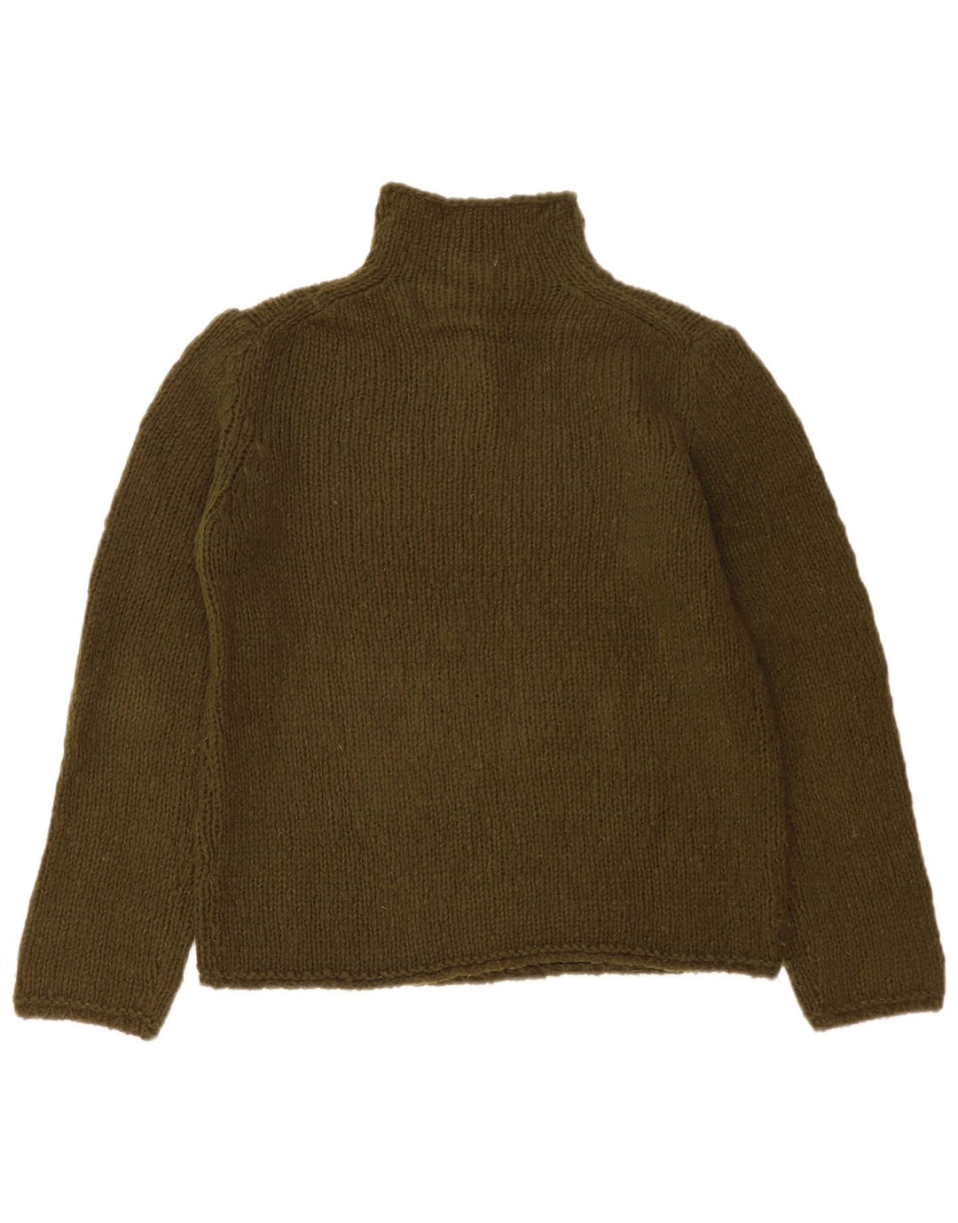 Henry Cottons Pull à col boutonné pour femme IT 46 Large Kaki Laine