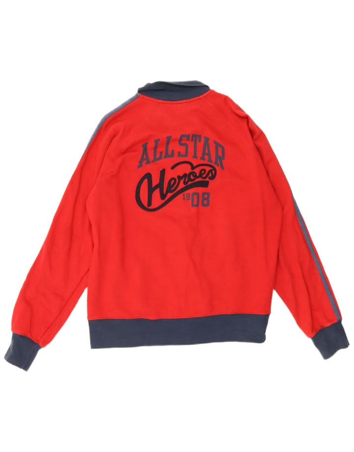 Converse Veste de Survêtement All Star Graphic Homme Rouge Moyen Colourblock