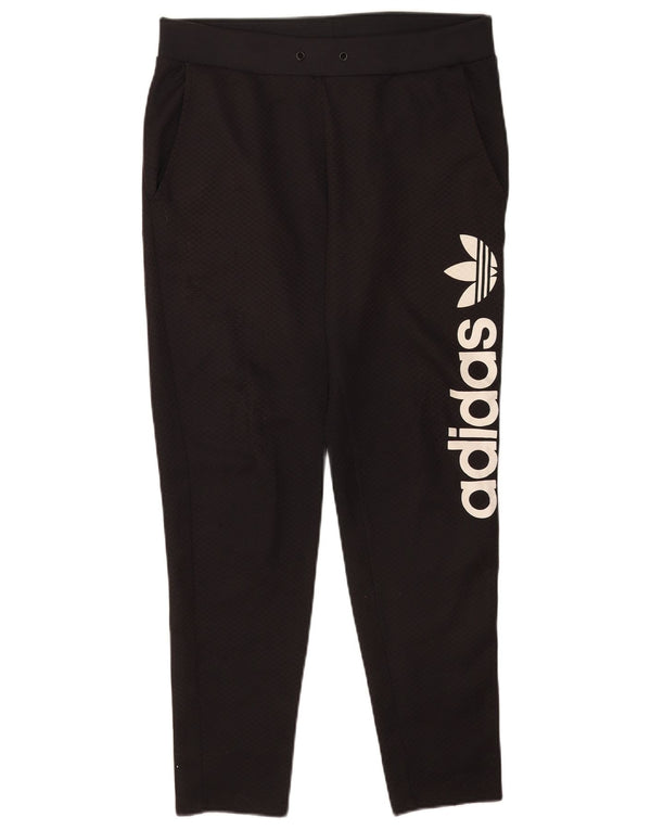 Adidas Pantalon de survêtement graphique pour femme UK 12 Medium Noir Polyester